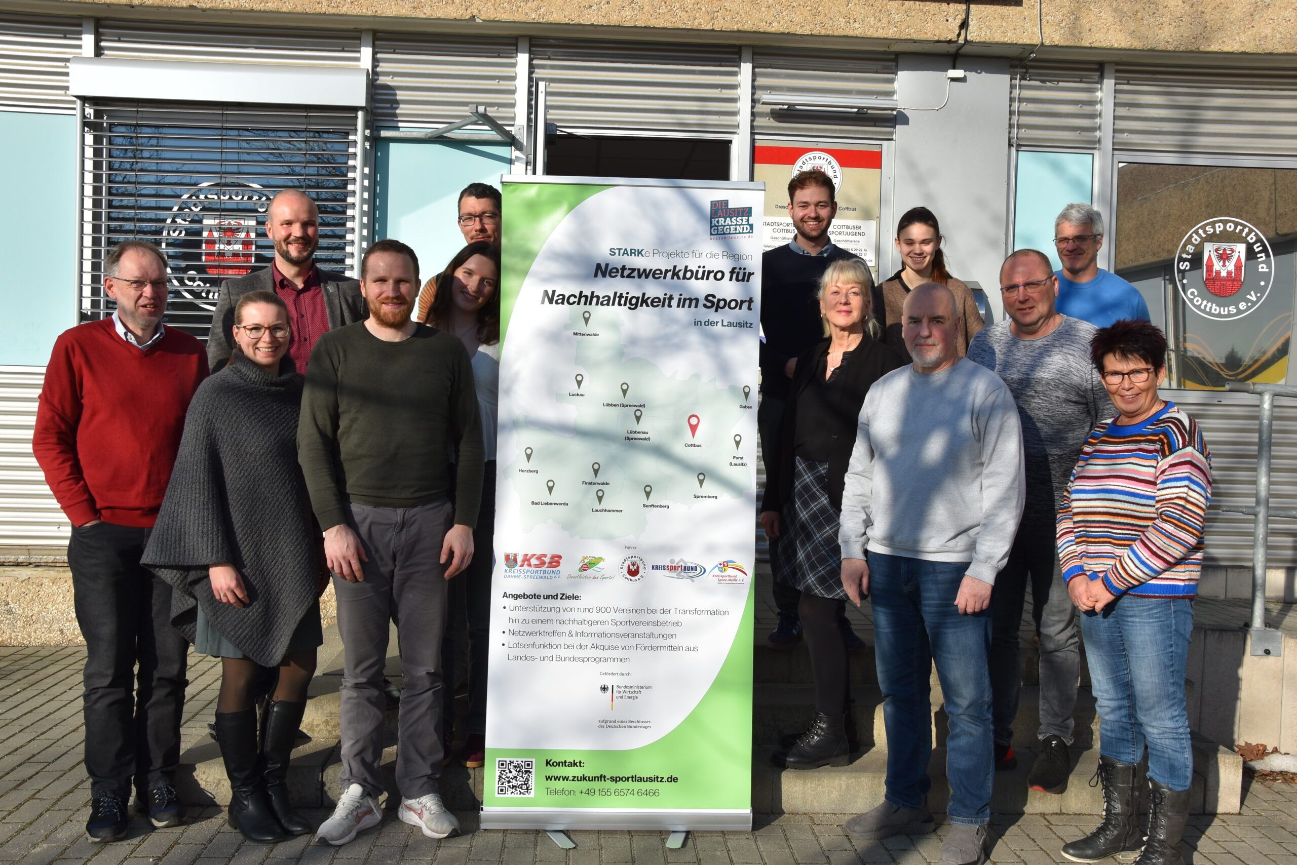 Das Begleitgremium für das Netzwerkbüro für Nachhaltigkeit im Sport in der Lausitz.